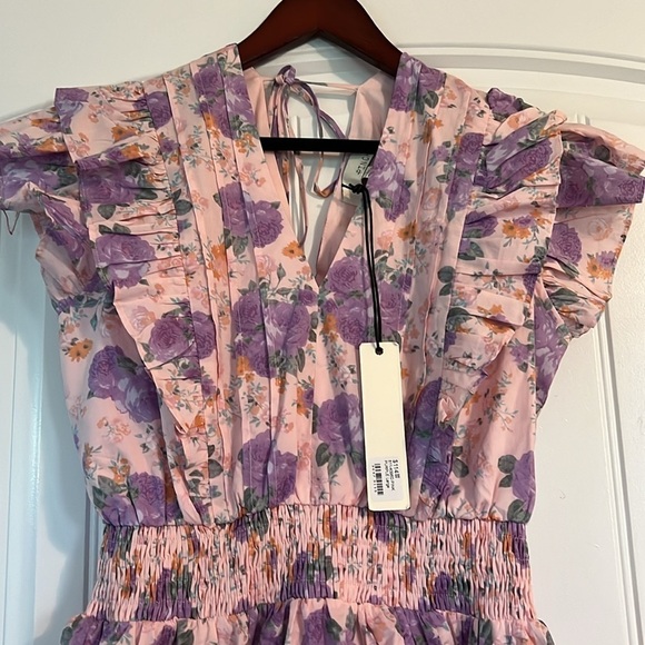 Nwt Pinch Micah Pink Floral Dress Size Large - Picture 5 of 12